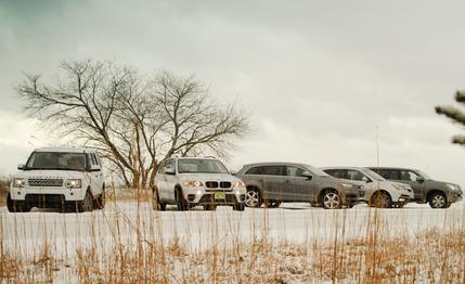 Acura MDX vs. Audi Q7 3.0T, BMW X5 xDrive35i, Land Rover LR4 HSE, Lexus GX460