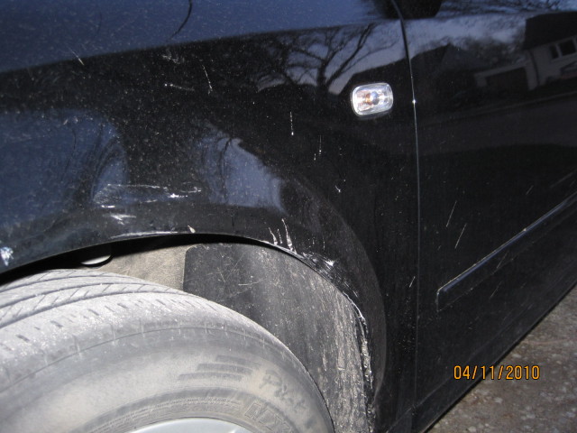 Auto body repair & detailing: Repair or replace Audi fender?, 2005 audi a4, side fender