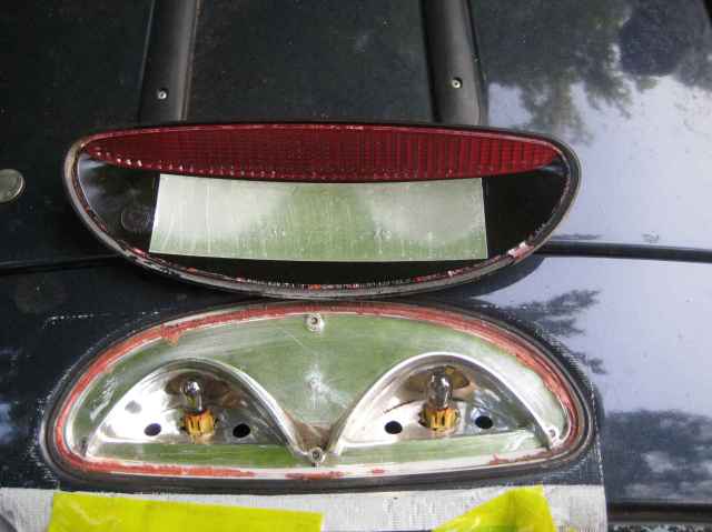 Automotive Plastics: Lens on Taurus 3rd brake light, gorilla glue, taurus wagon