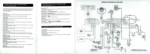 Car Alarms: Hawk HA280 Pro Alarm Wiring, connector c2, resident technicians