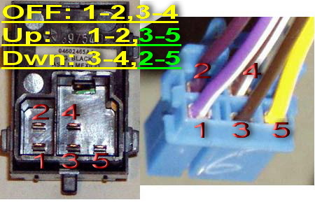 Passanger Window switch and plug