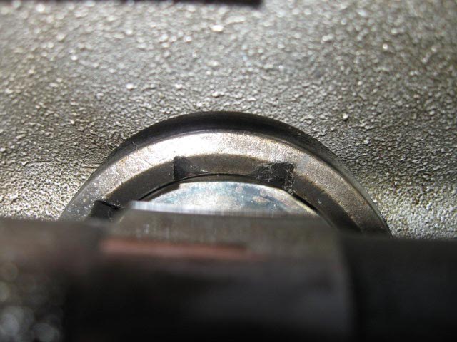 Damaged guide