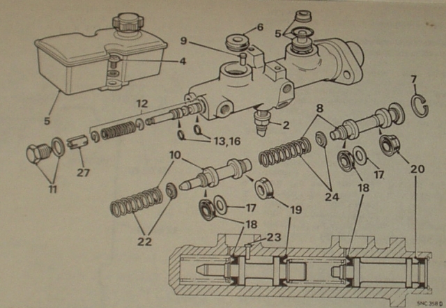 MGB Tandem Master Cylinder