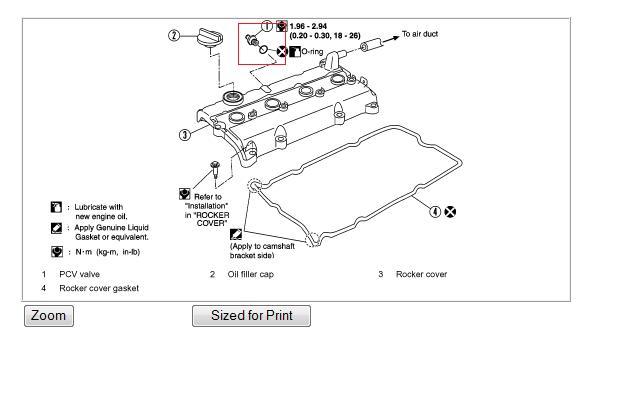 Nissan Repair: PCV Filter location on a 2002 nissan, 2002 nissan altima, nissan altima