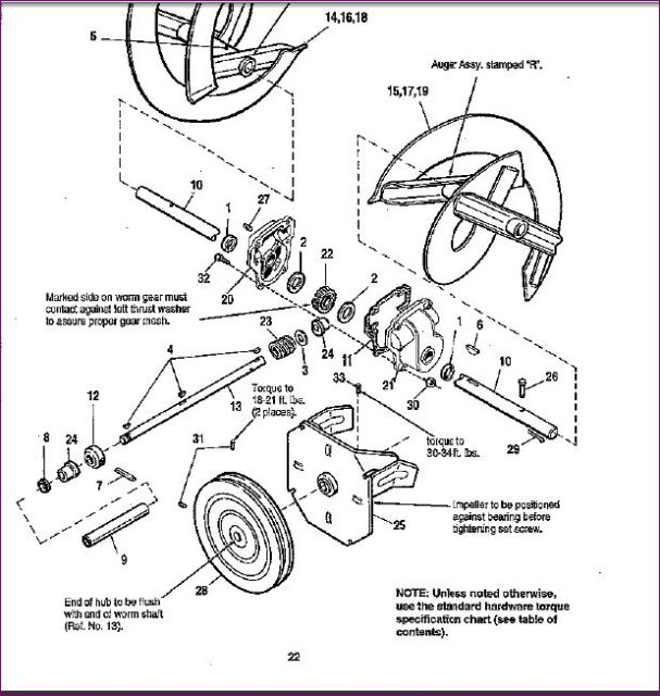 Small Engines (Lawn Mowers, etc.): Simplicity Snowblower Impeller Replacement, simplicity snowblower, impeller blades