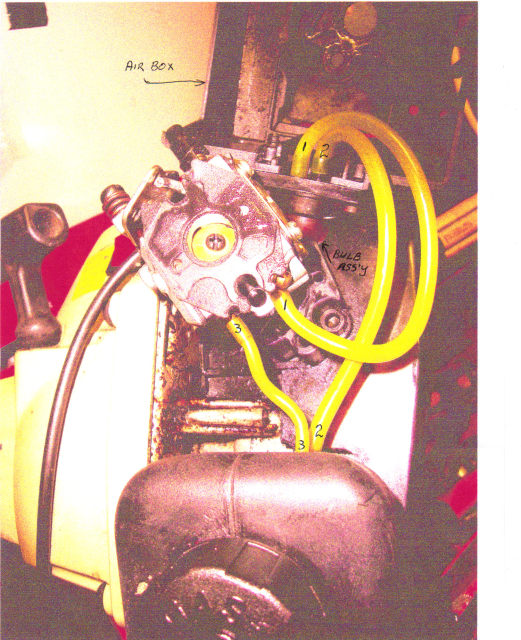 Small Engines (Lawn Mowers, etc.): Weedwacker Mod No. 358.799211, carburetor diagram, fuel inlet