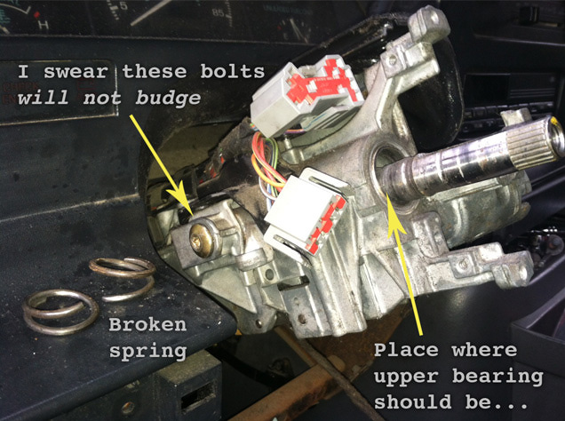 missing upper bearing