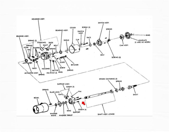 Steering Column Repair: tilt steering column/ loose, turn signal switch, spring compressor tool