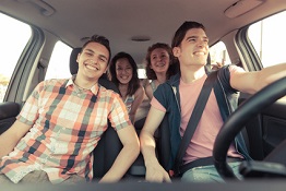 Teens in a car