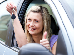 Young female driver