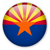 Arizona state flag circle