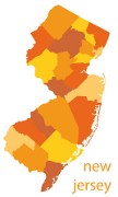 New Jersey state shape