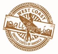 California west coast stamp