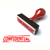 Red confidential stamp