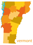 Vermont state shape