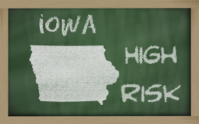Iowa high risk chalk board