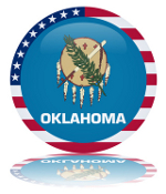 Oklahoma state flag button