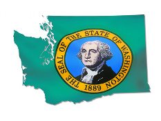 Washington state shape and seal