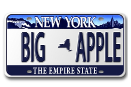 New York license plate