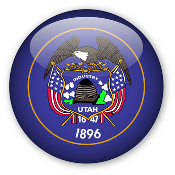 Utah state flag button