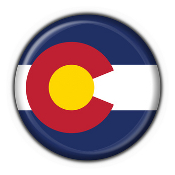 Colorado state flag button
