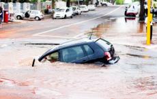 Car in flood