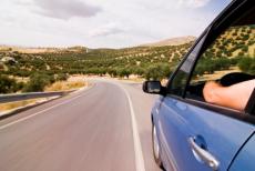 Car on road