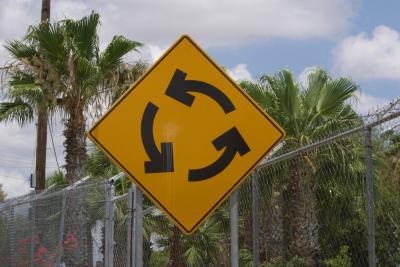 How to Drive on a Two-Lane Roundabout
