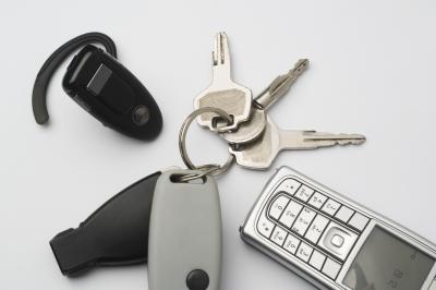How to Take a Key Off of a Cable Lock Key Ring