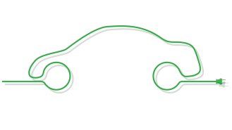 outline of a green car