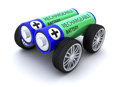 electric car batteries on wheels