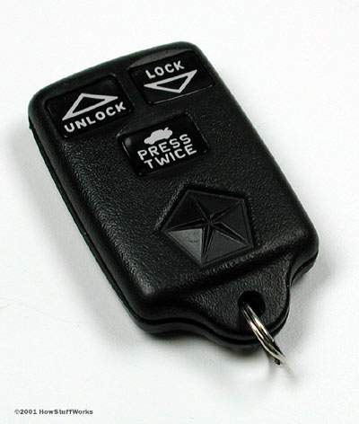 A remote entry key fob. See more car gadget pictures.