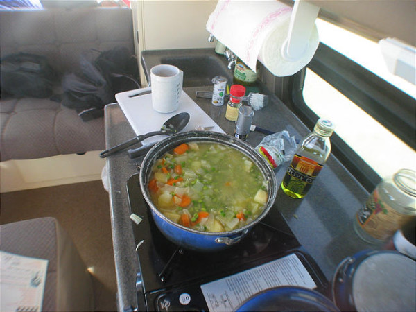 Honeymoon 0347 20041015 1246 Oregon Dunes NRA Sportsmobile Soup Lunch