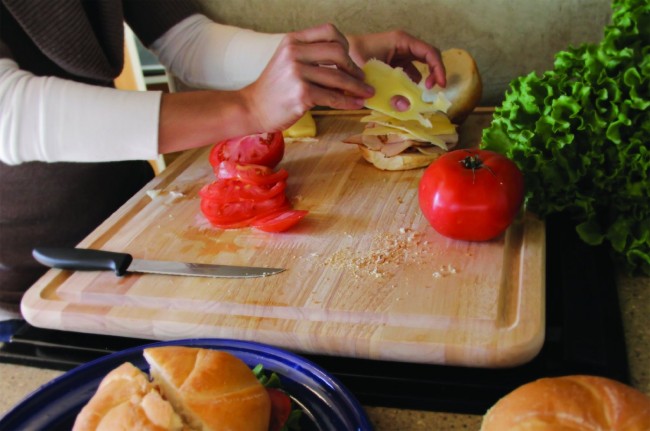 Camco Hardwood Stove Topper:Cutting Board