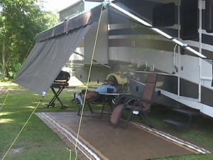 Open Rv awning