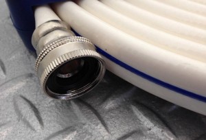 Keep the ends of your fresh water drinking hose clean