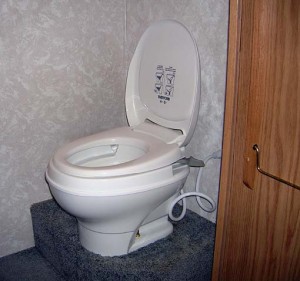 RV Toilet - Photo Credit: RVingWithPleasureland.com