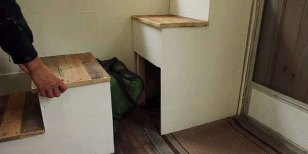 step stool storage