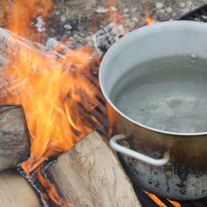 hot water