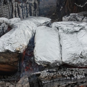 cooking with coals