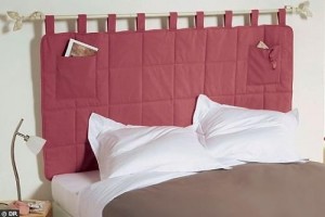 Headboard Storage Hack