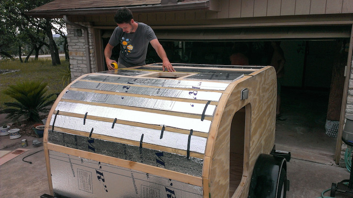 Adding-foam-board-insulation-to-the-roof