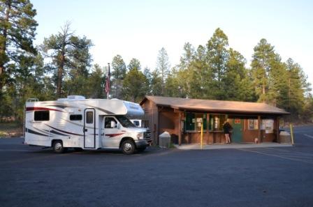 Checking in at the camp 