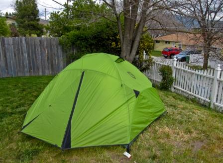 Camping in the backyard