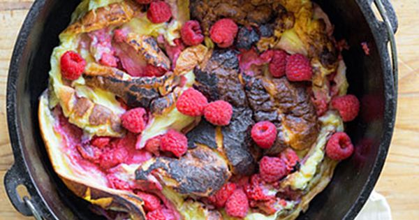 Raspberry double dutch baby