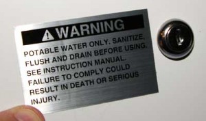 potable water warning