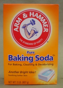 Baking soda for odor removal