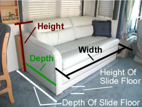 RV sofa bed