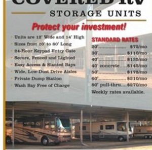 RV Storage units