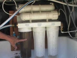 3 canister water filter for RV